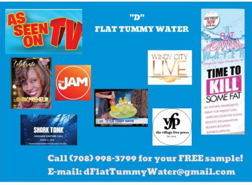*Twenty-Four (24) Day Supply of "D" Flat Tummy WaterTM =$38.00 +plus shipping