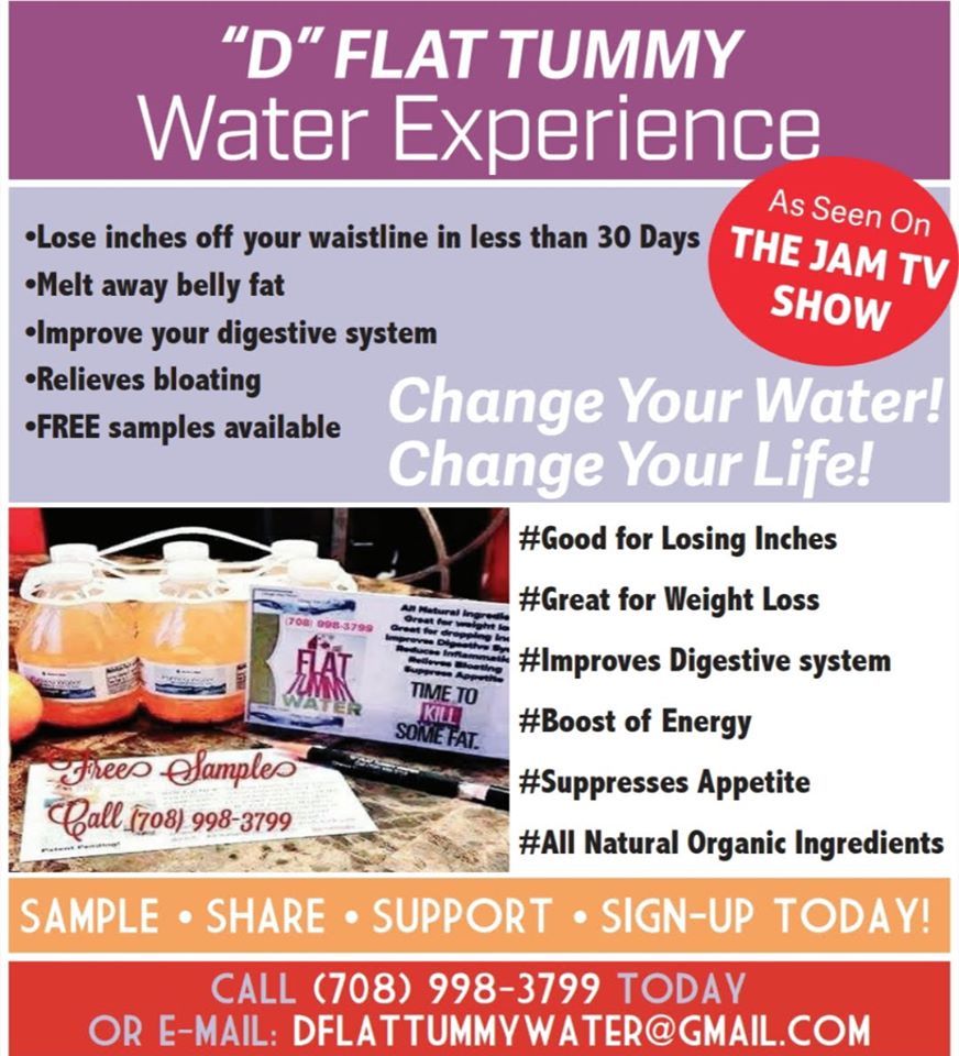 Six (6) Day Supply of D" Flat Tummy WaterTM= $14.50 +shipping